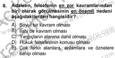 Siyaset Felsefesi 2 Dersi 2012 - 2013 Yılı (Vize) Ara Sınav Soruları 8. Soru