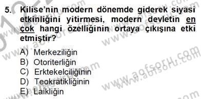 Siyaset Felsefesi 2 Dersi 2012 - 2013 Yılı (Final) Dönem Sonu Sınav Soruları 5. Soru