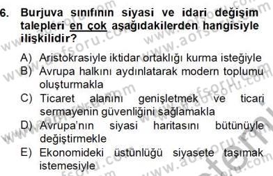 Siyaset Felsefesi 2 Dersi 2012 - 2013 Yılı (Final) Dönem Sonu Sınav Soruları 6. Soru