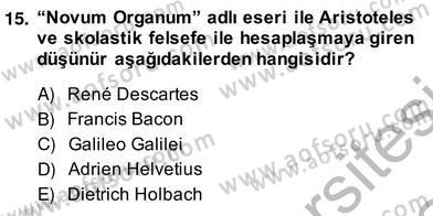 Siyaset Felsefesi 2 Dersi 2013 - 2014 Yılı (Vize) Ara Sınav Soruları 15. Soru