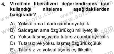 Siyaset Felsefesi 2 Dersi 2013 - 2014 Yılı (Vize) Ara Sınav Soruları 4. Soru