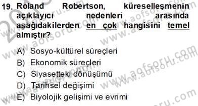 Siyaset Felsefesi 2 Dersi 2013 - 2014 Yılı (Final) Dönem Sonu Sınav Soruları 19. Soru
