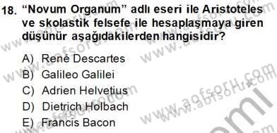 Siyaset Felsefesi 2 Dersi 2014 - 2015 Yılı (Vize) Ara Sınav Soruları 18. Soru