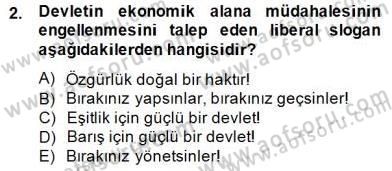 Siyaset Felsefesi 2 Dersi 2014 - 2015 Yılı (Vize) Ara Sınav Soruları 2. Soru