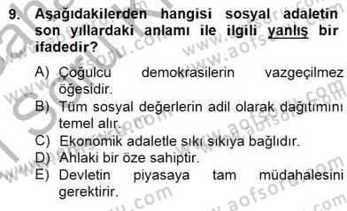 Siyaset Felsefesi 2 Dersi 2014 - 2015 Yılı (Vize) Ara Sınav Soruları 9. Soru
