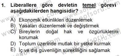 Siyaset Felsefesi 2 Dersi 2014 - 2015 Yılı (Final) Dönem Sonu Sınav Soruları 1. Soru