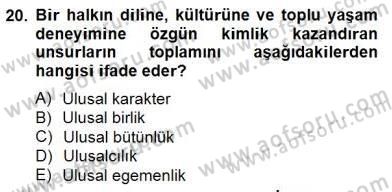 Siyaset Felsefesi 2 Dersi 2014 - 2015 Yılı (Final) Dönem Sonu Sınav Soruları 20. Soru