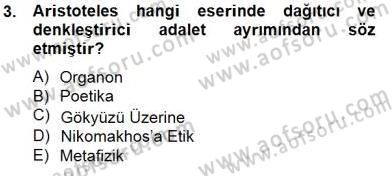 Siyaset Felsefesi 2 Dersi 2014 - 2015 Yılı (Final) Dönem Sonu Sınav Soruları 3. Soru
