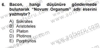 Siyaset Felsefesi 2 Dersi 2014 - 2015 Yılı (Final) Dönem Sonu Sınav Soruları 6. Soru