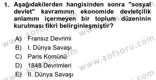 Siyaset Felsefesi 2 Dersi 2017 - 2018 Yılı (Vize) Ara Sınav Soruları 1. Soru