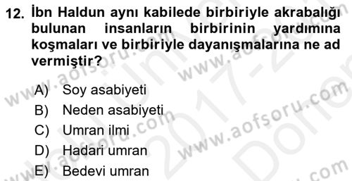 Siyaset Felsefesi 2 Dersi 2017 - 2018 Yılı (Final) Dönem Sonu Sınav Soruları 12. Soru