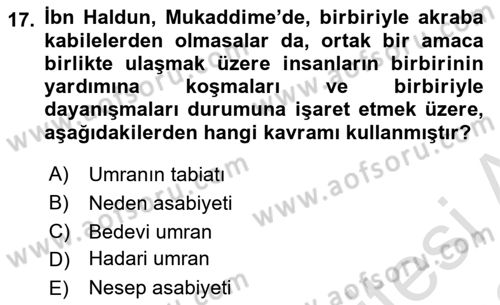 Siyaset Felsefesi 2 Dersi 2021 - 2022 Yılı Yaz Okulu Sınav Soruları 17. Soru