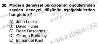 Zihin Felsefesi Dersi 2012 - 2013 Yılı (Vize) Ara Sınav Soruları 20. Soru