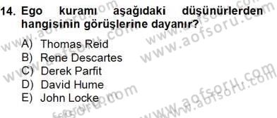 Zihin Felsefesi Dersi 2012 - 2013 Yılı (Final) Dönem Sonu Sınav Soruları 14. Soru
