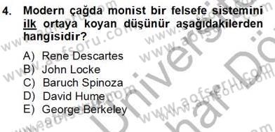 Zihin Felsefesi Dersi 2012 - 2013 Yılı (Final) Dönem Sonu Sınav Soruları 4. Soru
