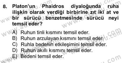 Zihin Felsefesi Dersi 2013 - 2014 Yılı (Vize) Ara Sınav Soruları 8. Soru