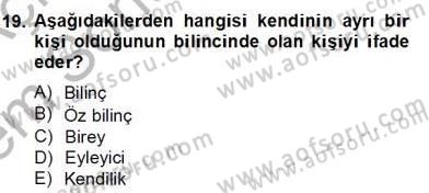 Zihin Felsefesi Dersi 2013 - 2014 Yılı (Final) Dönem Sonu Sınav Soruları 19. Soru