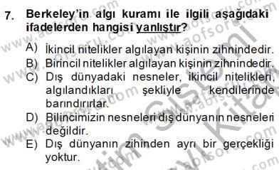 Zihin Felsefesi Dersi 2013 - 2014 Yılı (Final) Dönem Sonu Sınav Soruları 7. Soru