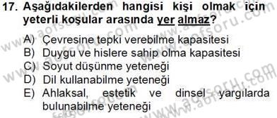Zihin Felsefesi Dersi 2013 - 2014 Yılı Tek Ders Sınav Soruları 17. Soru