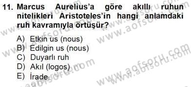 Zihin Felsefesi Dersi 2014 - 2015 Yılı (Vize) Ara Sınav Soruları 11. Soru