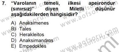 Zihin Felsefesi Dersi 2014 - 2015 Yılı (Vize) Ara Sınav Soruları 7. Soru