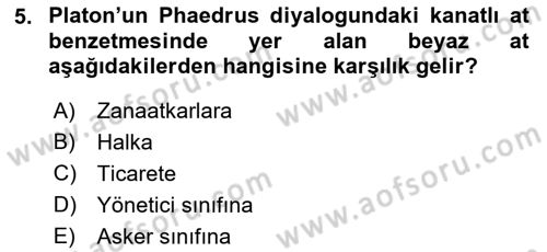Zihin Felsefesi Dersi 2016 - 2017 Yılı (Vize) Ara Sınav Soruları 5. Soru