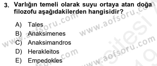 Zihin Felsefesi Dersi 2018 - 2019 Yılı (Final) Dönem Sonu Sınav Soruları 3. Soru