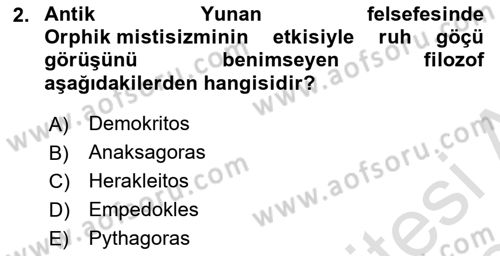 Zihin Felsefesi Dersi 2023 - 2024 Yılı (Final) Dönem Sonu Sınav Soruları 2. Soru