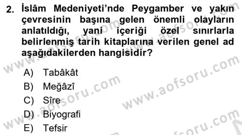 Tarih Felsefesi 1 Dersi 2021 - 2022 Yılı Yaz Okulu Sınav Soruları 2. Soru