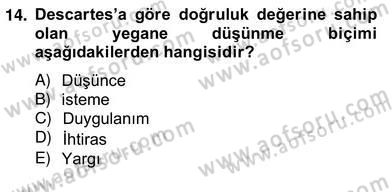 Tarih Felsefesi 2 Dersi 2012 - 2013 Yılı (Vize) Ara Sınav Soruları 1. Soru