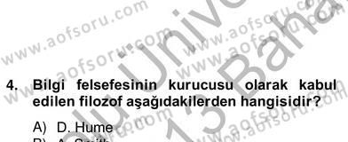 Tarih Felsefesi 2 Dersi 2012 - 2013 Yılı (Vize) Ara Sınav Soruları 14. Soru