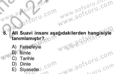 Tarih Felsefesi 2 Dersi 2012 - 2013 Yılı (Vize) Ara Sınav Soruları 15. Soru