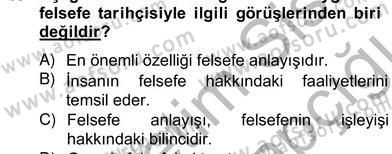 Tarih Felsefesi 2 Dersi 2012 - 2013 Yılı (Vize) Ara Sınav Soruları 17. Soru