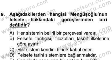 Tarih Felsefesi 2 Dersi 2012 - 2013 Yılı (Vize) Ara Sınav Soruları 19. Soru