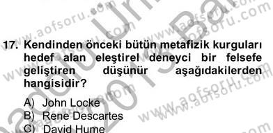 Tarih Felsefesi 2 Dersi 2012 - 2013 Yılı (Vize) Ara Sınav Soruları 4. Soru