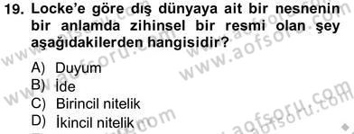 Tarih Felsefesi 2 Dersi 2012 - 2013 Yılı (Vize) Ara Sınav Soruları 6. Soru