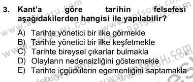 Tarih Felsefesi 2 Dersi 2013 - 2014 Yılı (Vize) Ara Sınav Soruları 3. Soru