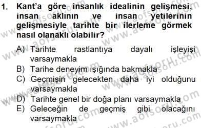 Tarih Felsefesi 2 Dersi 2014 - 2015 Yılı (Vize) Ara Sınav Soruları 1. Soru