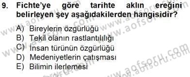 Tarih Felsefesi 2 Dersi 2014 - 2015 Yılı (Vize) Ara Sınav Soruları 9. Soru