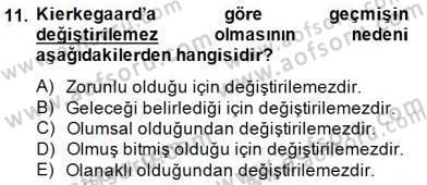 Tarih Felsefesi 2 Dersi 2014 - 2015 Yılı (Final) Dönem Sonu Sınav Soruları 11. Soru
