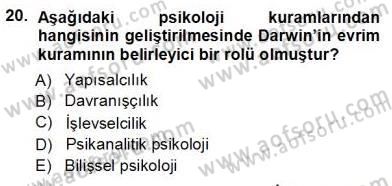 Çağdaş Felsefe 1 Dersi 2012 - 2013 Yılı (Vize) Ara Sınav Soruları 20. Soru