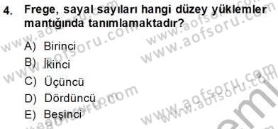 Çağdaş Felsefe 1 Dersi 2014 - 2015 Yılı (Final) Dönem Sonu Sınav Soruları 4. Soru