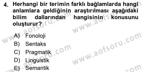 Çağdaş Felsefe 1 Dersi 2017 - 2018 Yılı (Vize) Ara Sınav Soruları 4. Soru