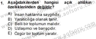 Çağdaş Felsefe 2 Dersi 2013 - 2014 Yılı Tek Ders Sınav Soruları 1. Soru