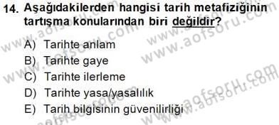 Türkiye´de Felsefenin Gelişimi 1 Dersi 2013 - 2014 Yılı (Final) Dönem Sonu Sınav Soruları 14. Soru