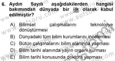 Türkiye´de Felsefenin Gelişimi 1 Dersi 2015 - 2016 Yılı (Final) Dönem Sonu Sınav Soruları 6. Soru