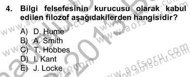 Türkiye´de Felsefenin Gelişimi 2 Dersi 2012 - 2013 Yılı (Vize) Ara Sınav Soruları 4. Soru