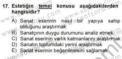 Türkiye´de Felsefenin Gelişimi 2 Dersi 2014 - 2015 Yılı (Vize) Ara Sınav Soruları 17. Soru