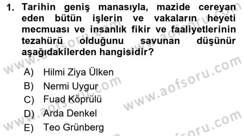 Türkiye´de Felsefenin Gelişimi 2 Dersi 2022 - 2023 Yılı Yaz Okulu Sınav Soruları 1. Soru