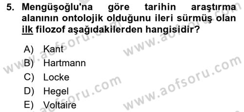 Türkiye´de Felsefenin Gelişimi 2 Dersi 2023 - 2024 Yılı (Final) Dönem Sonu Sınav Soruları 5. Soru